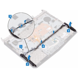 Замена колонок Dell Alienware 13 R3