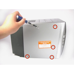 Снятие верхней и боковых панелей Panasonic SC-PM31